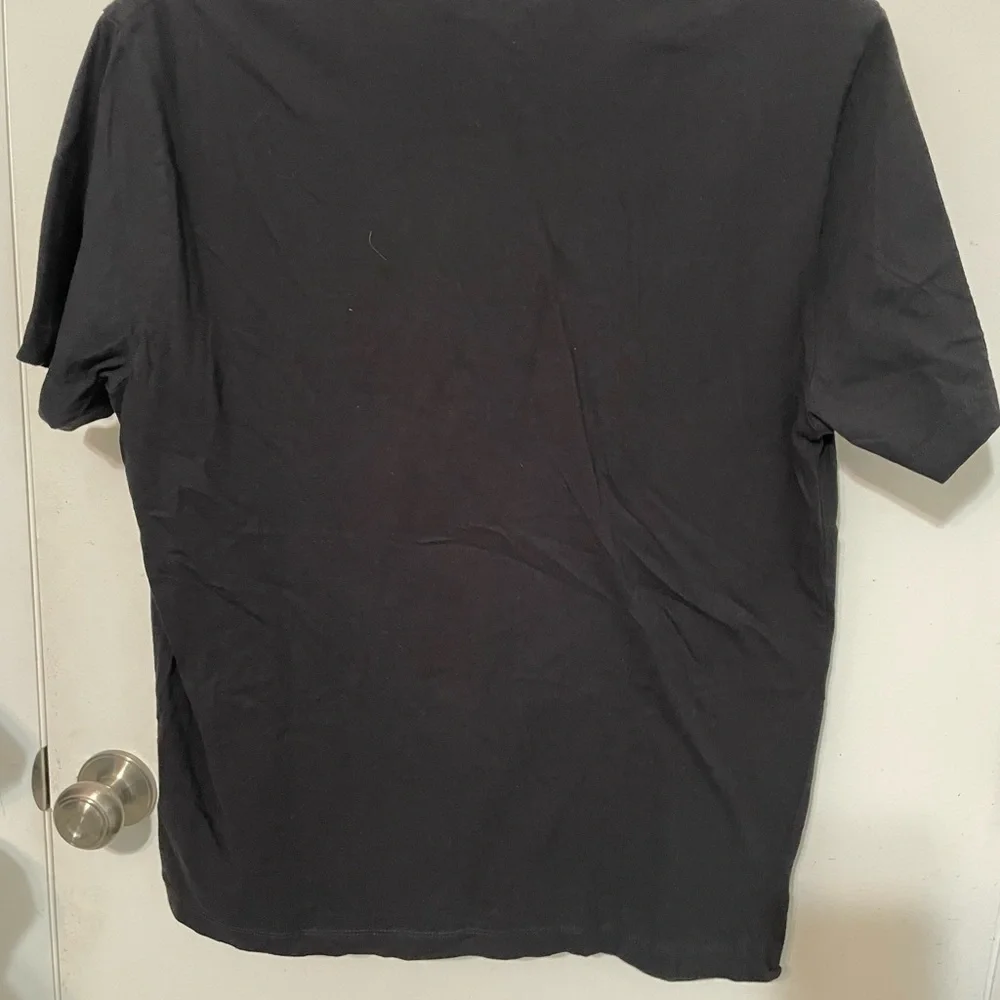 True Religion Brand Jeans Men’s Black Short sleeve Crew neck T Shirt Large logo